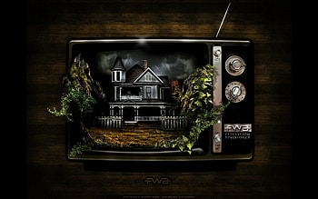 Dark, Miscellanea, Miscellaneous, , Drawing, Fwa, Creative, Television, Television Set HD wallpaper