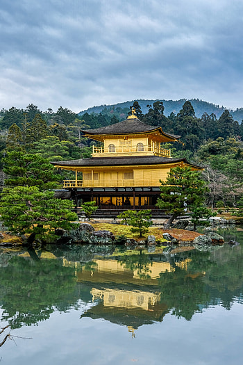 Japan, Nature, Architecture, Building, Reflection, Pagoda, Temple HD phone wallpaper