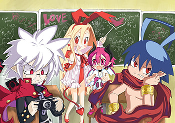Disgaea 1 and Disgaea 3, game, series, laharl, mao HD wallpaper