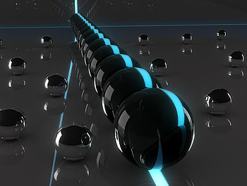 Orbs, cgi, abstract, 3d, art HD wallpaper
