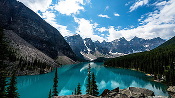 Lake Louise, North America, Continent visits, Nature's wonders HD wallpaper
