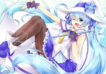 Yuki Miku, kawaii, anime, hatsune miku, yuki, vocaloid HD wallpaper