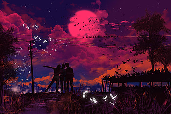 Cherished Moments With Friends, friends, artist, artwork, digital-art, artstation HD wallpaper
