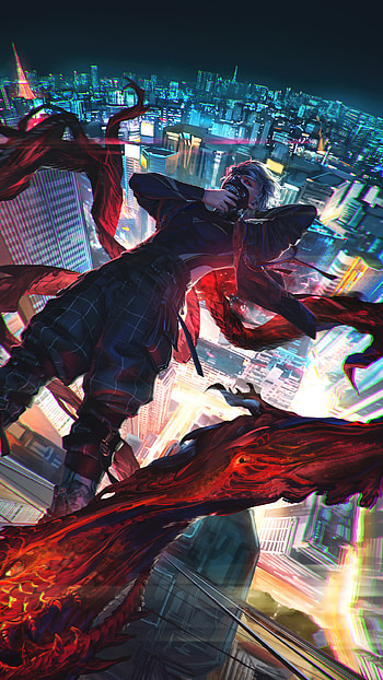 Ghoul Tokyo, anime, arte HD phone wallpaper