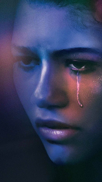 Euphoria TV series, Face close-up, Sun background HD phone wallpaper