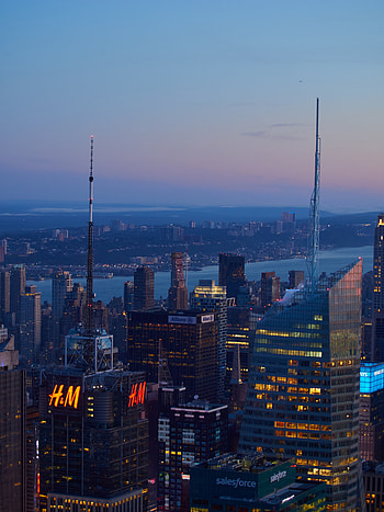 Cities, Architecture, City, Building, Skyscrapers, Evening HD phone wallpaper