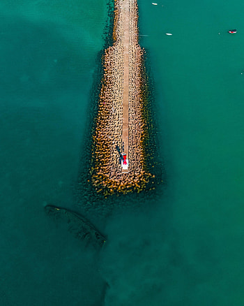 Nature, Water, View From Above, Pier HD phone wallpaper