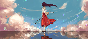 Archer, Kikyo, Inuyasha, anime girl HD wallpaper