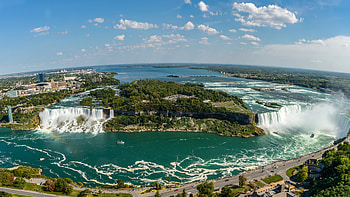Aerial View, Niagara Falls HD wallpaper