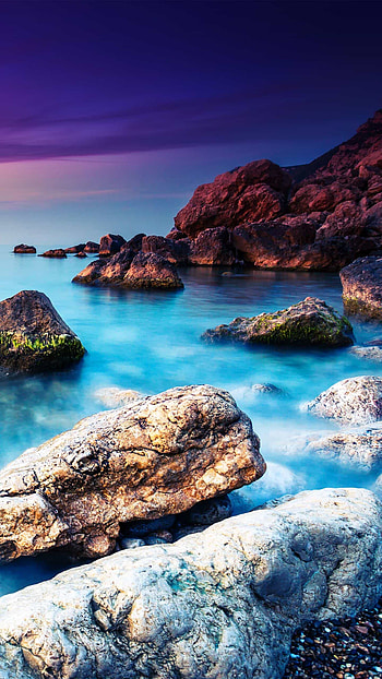Paisaje, Rocas HD phone wallpaper
