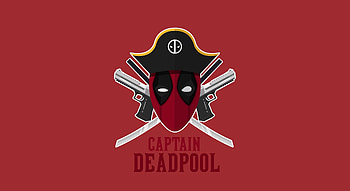 Captain Deadpool, superhero, pirate HD wallpaper