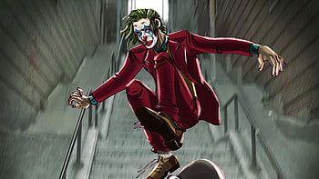 Joker Skateboarder, joker-movie, joker, superheroes, supervillain, joaquin-phoenix HD wallpaper