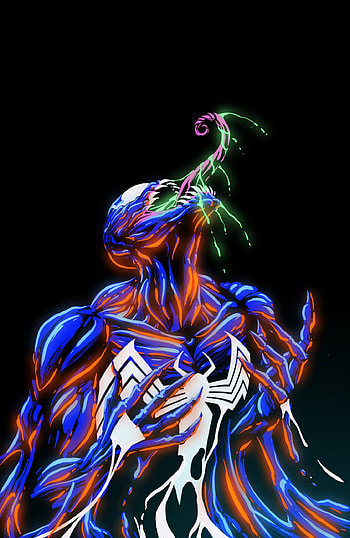 Spiderman Vemon, art, human_body, marvel, cartoon, comics, man, spider, anime HD phone wallpaper