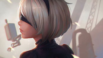 2B Nier Automata Artwork, nier-automata, 2017-games, games, artwork HD wallpaper