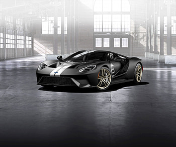 Ford GT '66 Heritage Edition, sports car, grey HD wallpaper