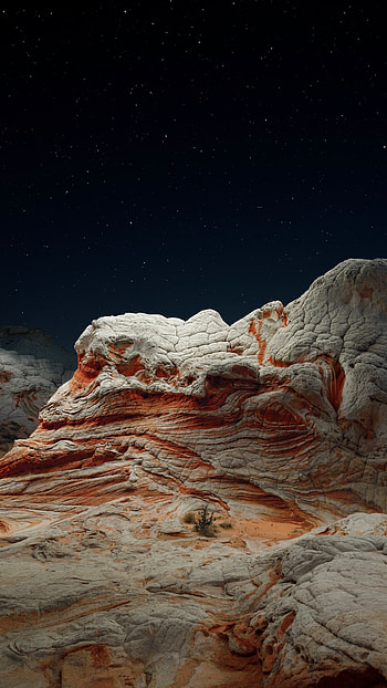Desert landscapes, Night sky, Sony Xperia , iOS HD phone wallpaper