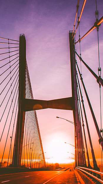 Tall Bridge, bridge, sky HD phone wallpaper