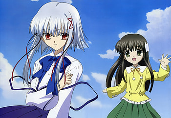 Anime, Girls, Sky, Young HD wallpaper