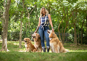 Her Pets, cowgirls, ranch, boots, blondes, dogs HD wallpaper