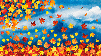 Falling Leaves: A Vibrant Ultra Experience, falling leaves, Autumn, leaf, colorful, nature HD wallpaper