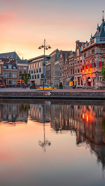 Spaarne Canal, Netherlands HD phone wallpaper