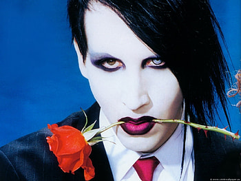 Music, People, Roses, Artists, Men, Marilyn Manson HD wallpaper