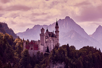 Architecture, Landscape, Nature, Mountains, Lock, Rocks HD wallpaper