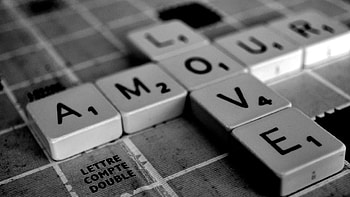 Scrabble, Love, French Scrabble, Games HD wallpaper