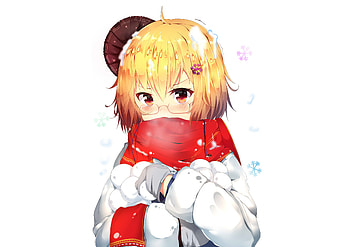 Cute, blonde, anime girl, original HD wallpaper