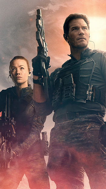 The Tomorrow War, Futuristic warfare, Alien invasion, Intense action HD phone wallpaper