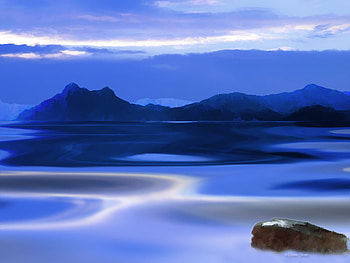 Clear Blue Waters, night, blue, sea, island, clear, water HD wallpaper
