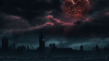 Made a London themed Majora's Mask because end of the world and all that ... HD wallpaper