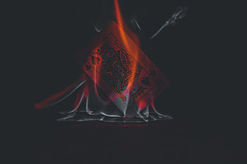 Flame card, art, painting HD wallpaper