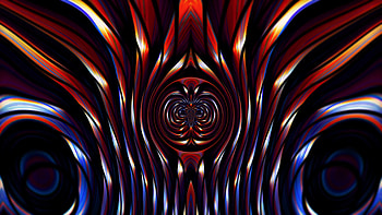 Fractal, tangled, wavy pattern, dark-shine HD wallpaper