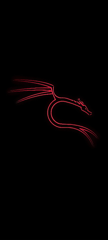 Kali outlinedrage, red, linux, dragon, scifi HD phone wallpaper