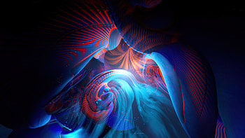 Mixed Colors Swirl Art Pattern Fractal Abstraction Abstract HD wallpaper