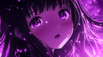 Purple Dreams: A Anime Girl, Anime, anime girl, purple anime HD wallpaper