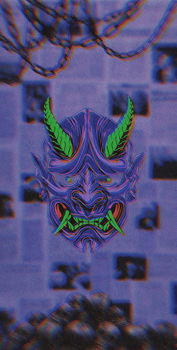 ONI JAPANESS MASK, eye, head HD phone wallpaper