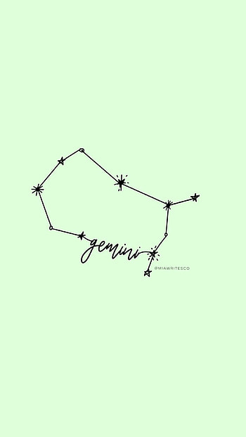 Gemini constellation, Procreate app on iPad, Miawritesco HD phone wallpaper