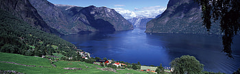 Norway Aurlandsfjord, nature, mountains HD wallpaper