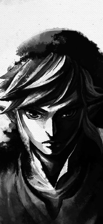 Hero, monochrome, Link, video game, The Legend of Zelda HD phone wallpaper