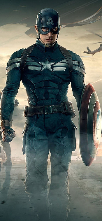 Captain America, Iconic shield, Superhero , Comic book adaptation HD phone wallpaper