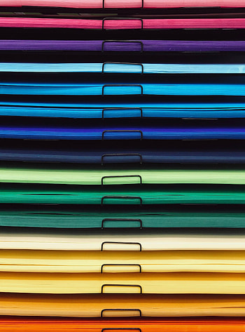 Rainbow, Bright, Miscellanea, Miscellaneous, Multicolored, Motley, Paper, Shelves HD phone wallpaper