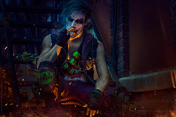 The Joker Cosplay, joker, superheroes, supervillain, deviantart, cosplay HD wallpaper