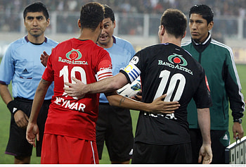 ... Messi e Neymar in campo per beneficenza ... HD wallpaper