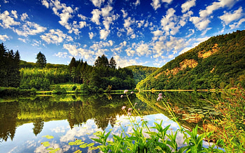 Lake, Landscspe, Nature, Summer HD wallpaper