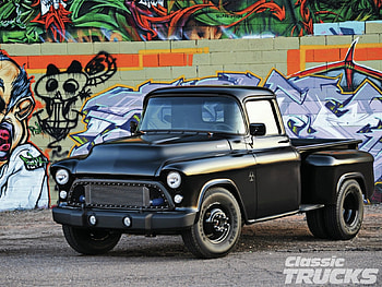 1957-Chevy-3800, Truck, Black, Classic, 1957 HD wallpaper