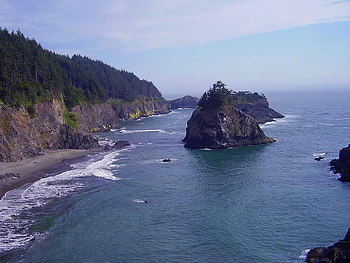 Shoreline, shore, water, ocean, rock HD wallpaper