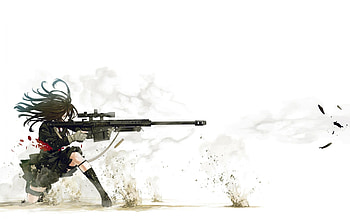 .50 cal girl, guns, 50 cal, girl, anime HD wallpaper
