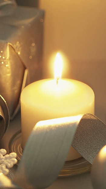 Candles, Snowflake, Candle HD phone wallpaper